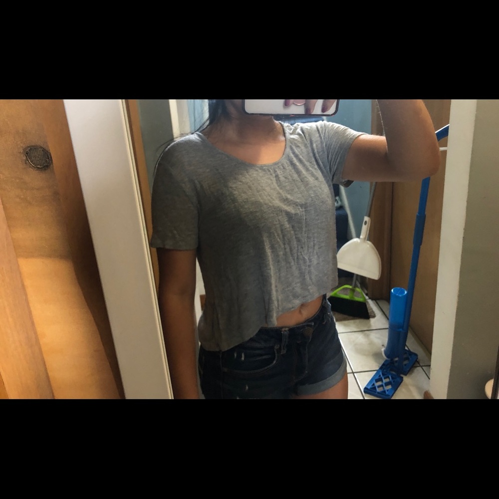 Forever 21 grey Crop Top